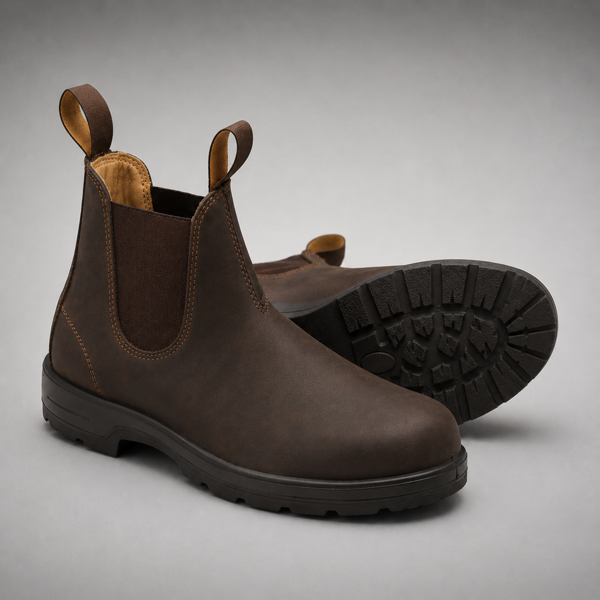 Slip-On Chelsea Boots with Padded Collar