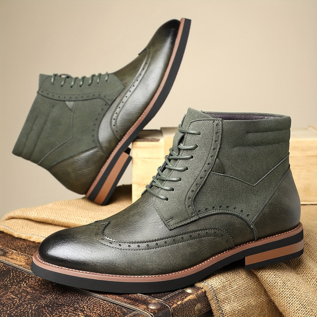 Classic Wingtip Ankle Boots