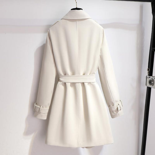 Classic Lapel Belted Trench Coat