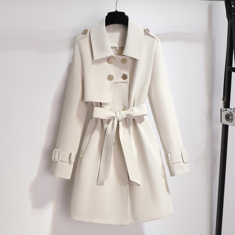 Classic Lapel Belted Trench Coat