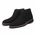 Suede Lace-Up Lug Sole Boots