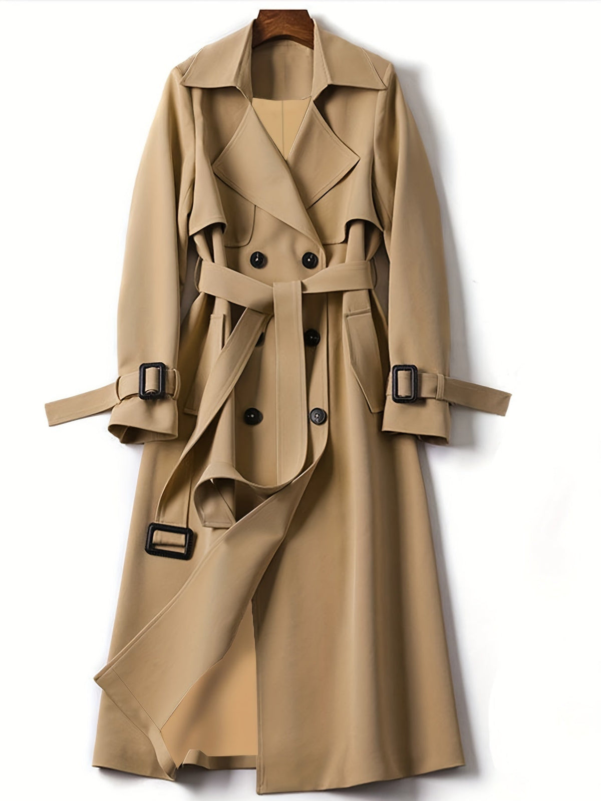 Longline Double-Breasted Trench