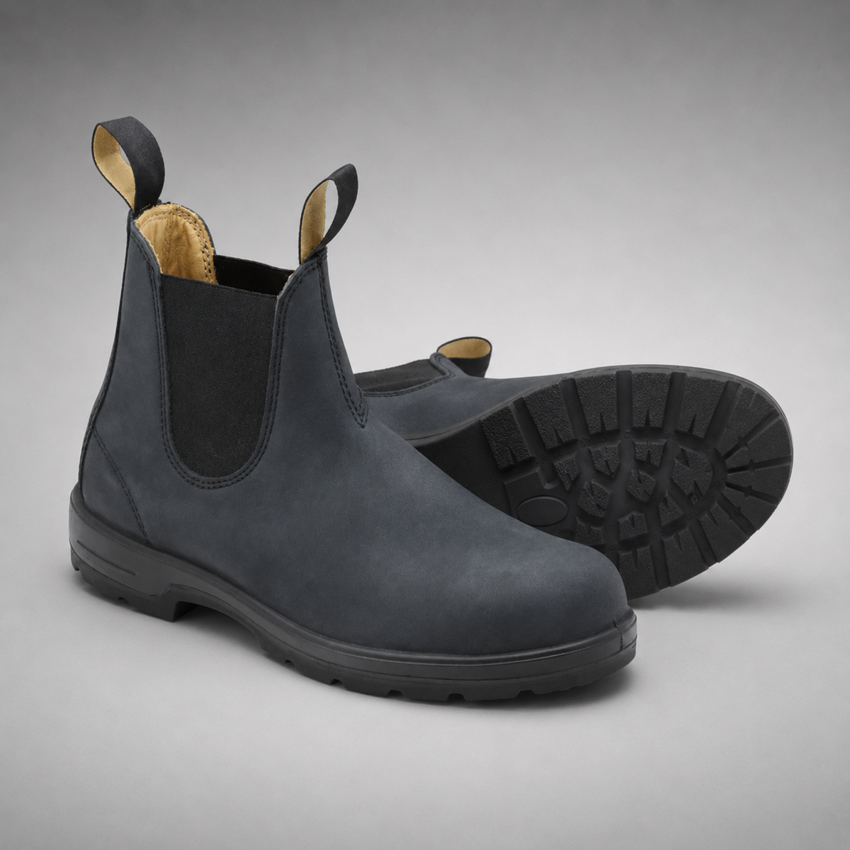 Slip-On Chelsea Boots with Padded Collar