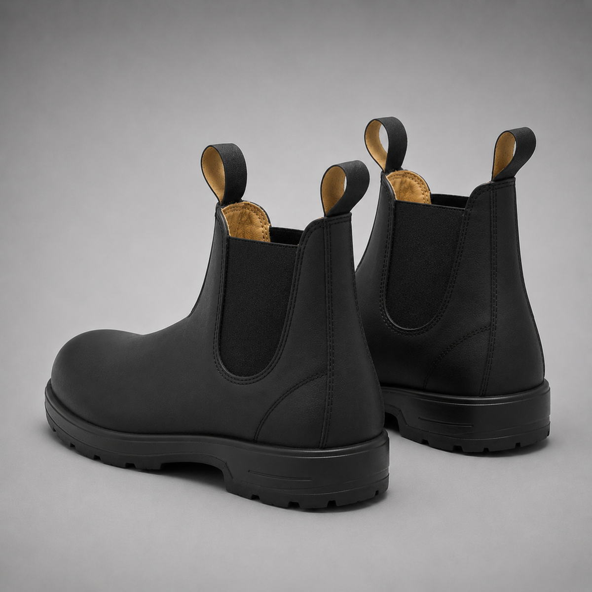 Slip-On Chelsea Boots with Padded Collar