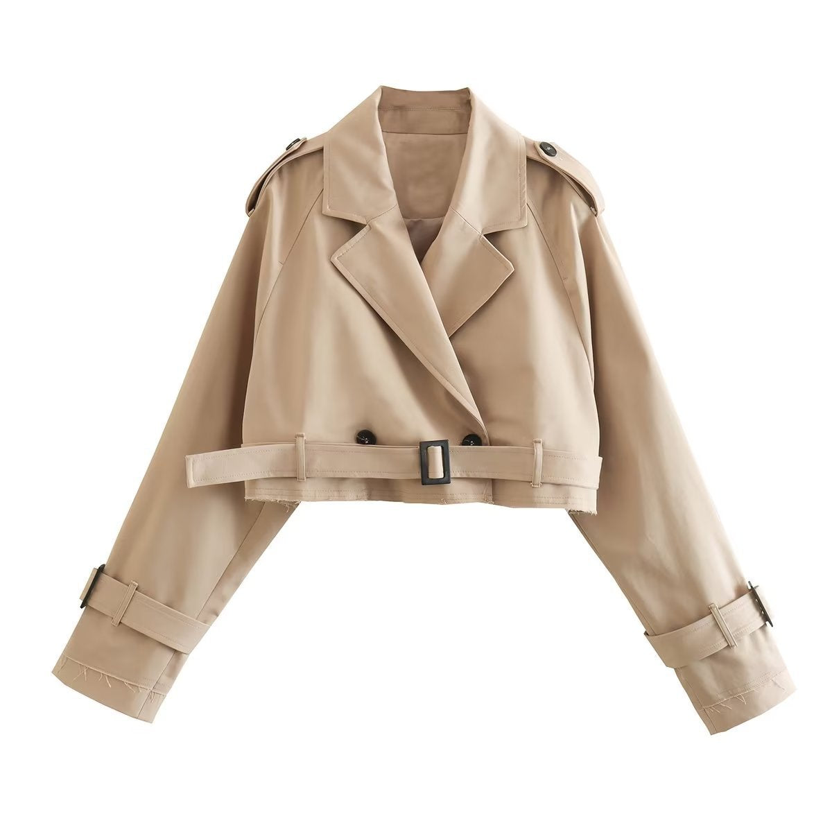 Short Double-Breasted Trench