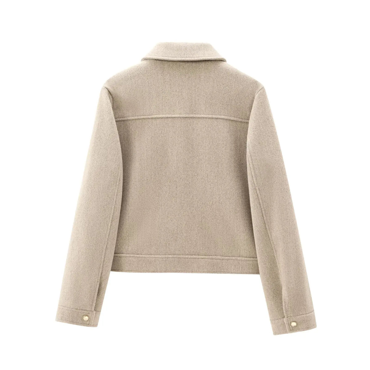 Structured Cropped Zip Bomber